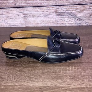 Cole Haan Air Womens Black Leather Slip On Loafer Flat Shoes Size 6B